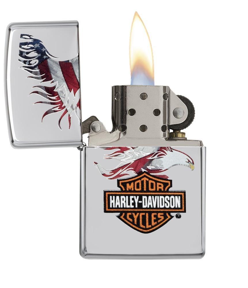 Zippo Harley-Davidson American Flag Pocket Lighter Zippo